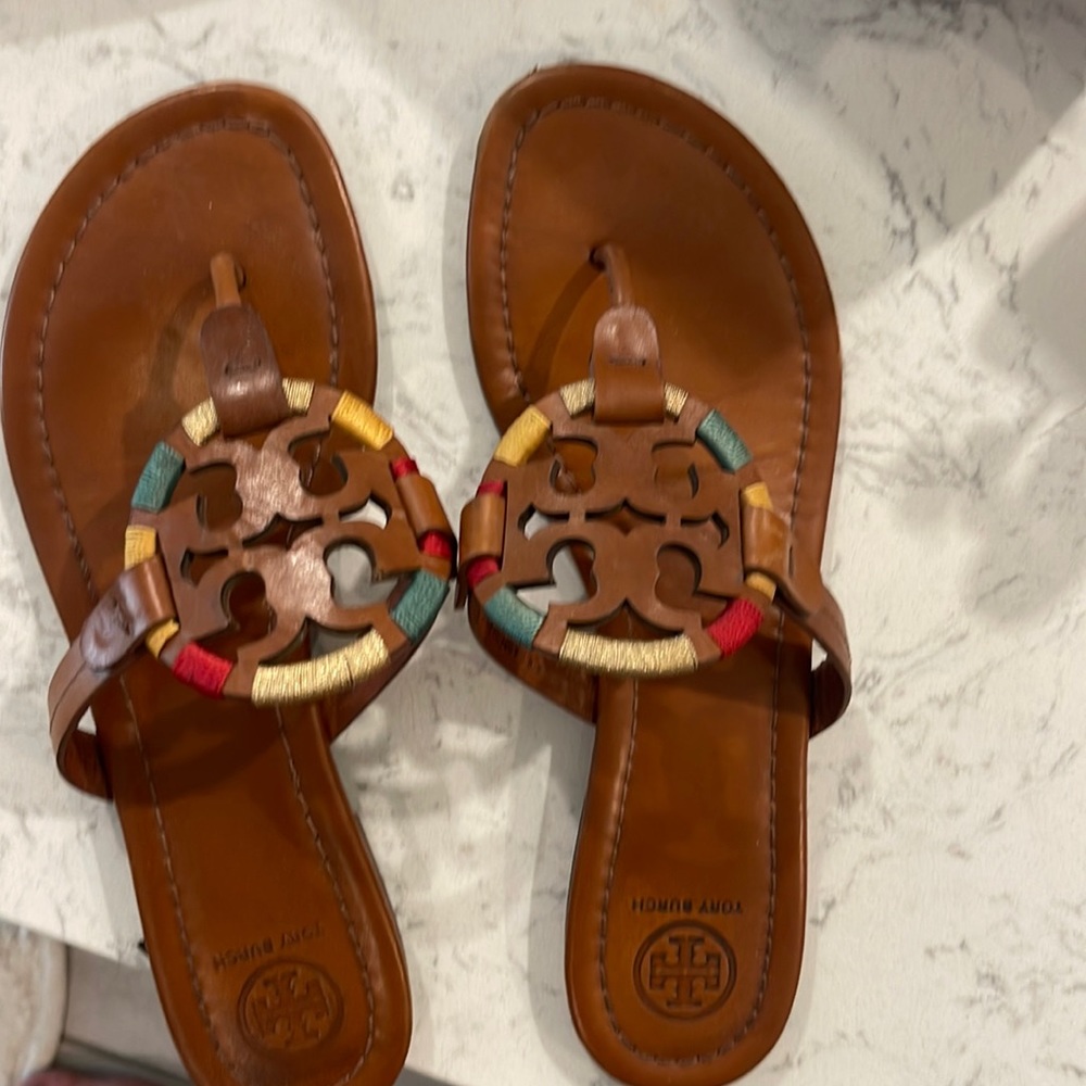 Tory Burch Miller Embroided Sandal